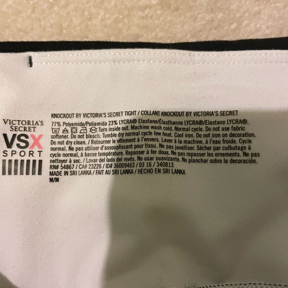 Vs. pink VSX Knockout leggings-medium EUC - Picture 8 of 9